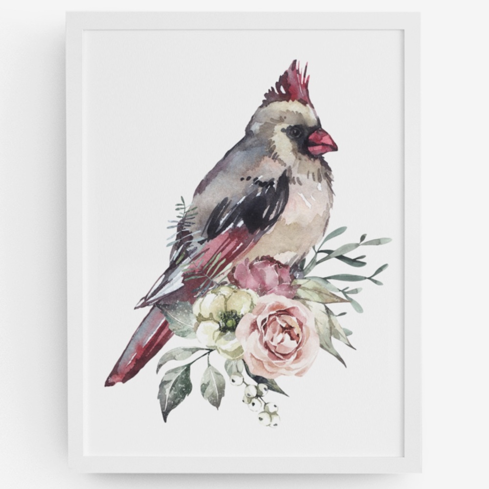 Cardinal Wall Art Print Poster Illustration Unframed - Picture 12 of 17